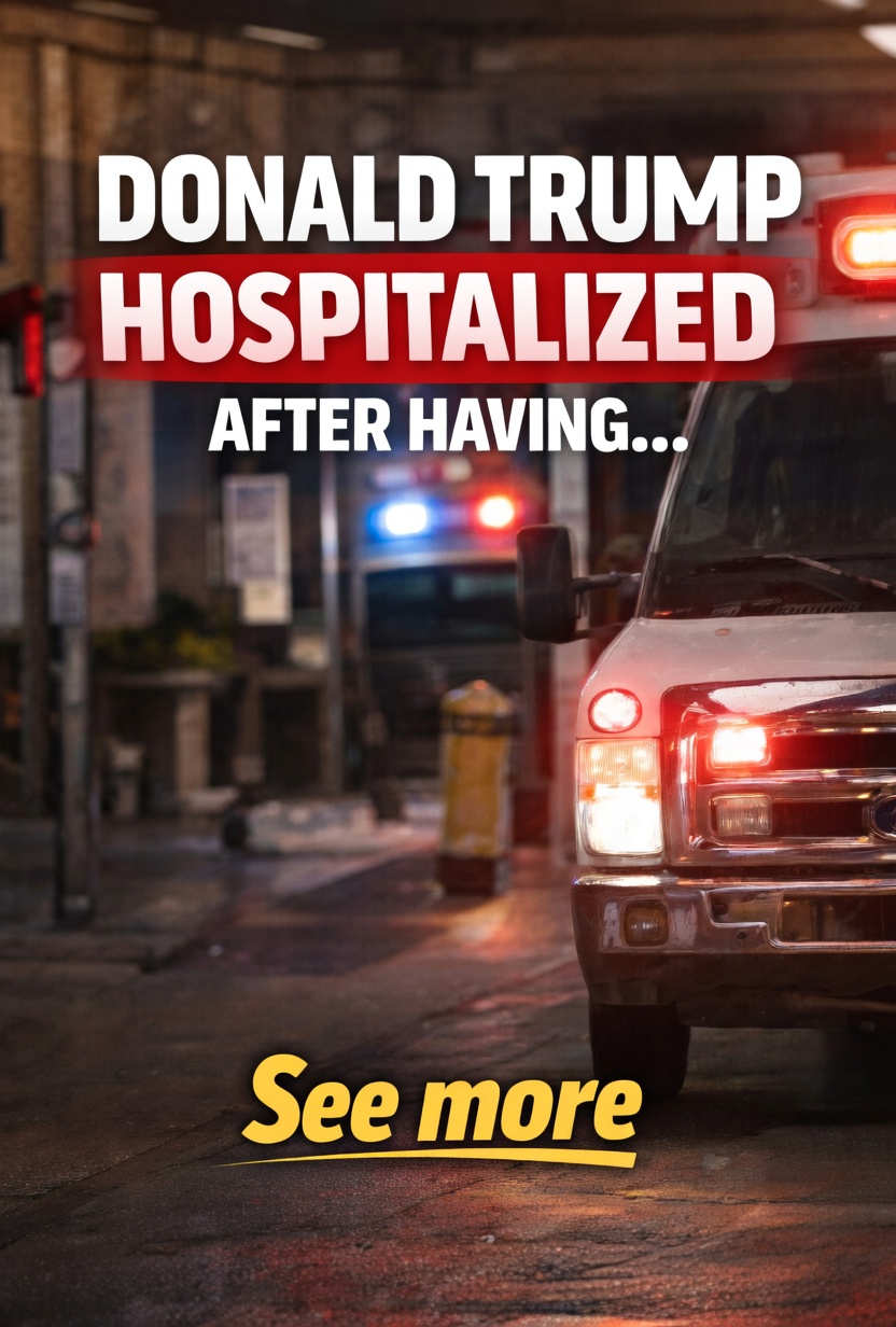 Donald Trump leaving hospital with security