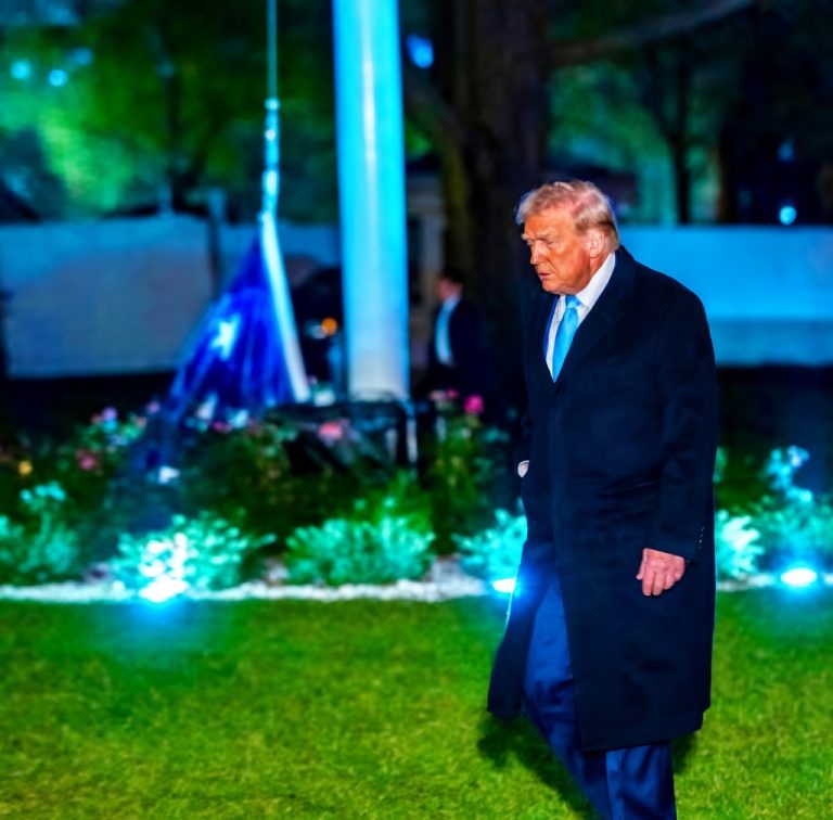 Donald Trump walking with visible leg swelling