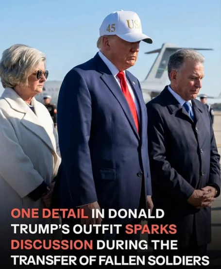 A Small Detail in Donald Trump’s Outfit Draws Attention During Military Ceremony