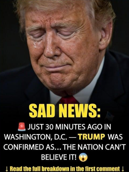 Donald Trump delivering an emotional speech during a tense public moment